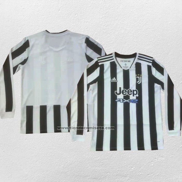 Primera Camiseta Juventus Manga Larga 2021-22